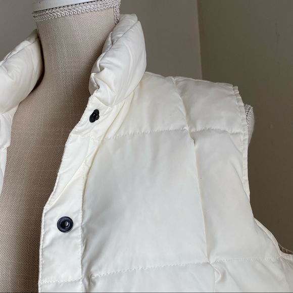 Lands' End Off-White Puffer Vest, S - Picture 6 of 16
